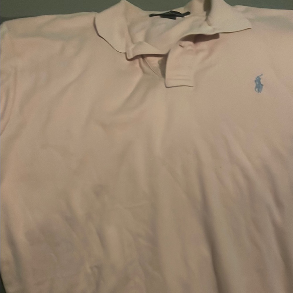 Polo by Ralph Lauren Men's Light Pink Shirt